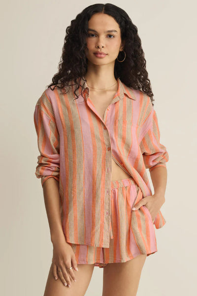 Z SUPPLY THE PERFECT STRIPED LINEN BUTTON-UP