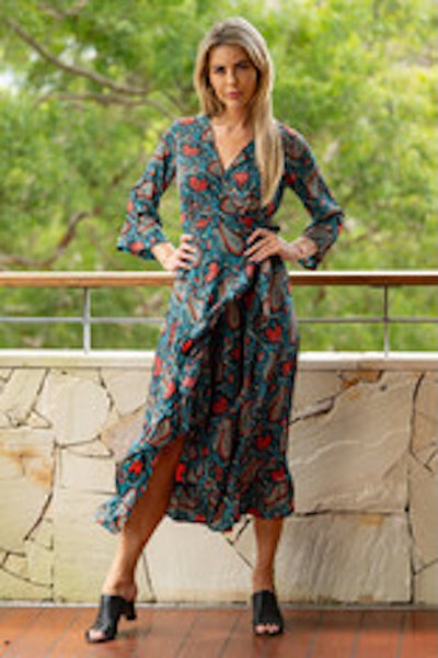 TIMELESS AND ELEGANT ADELINE WRAP DRESS