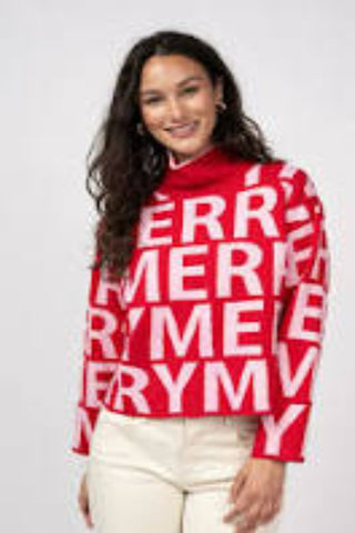 FESTIVE AND CHEERFUL 'MERRY' SWEATER