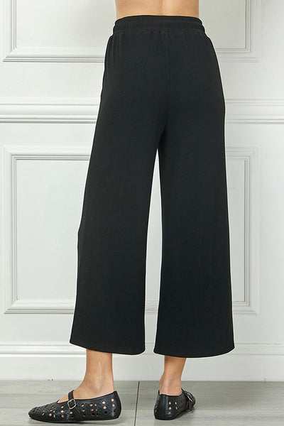 SUPER SOFT ATHLEISURE CROPPED DRAWSTRING PANTS