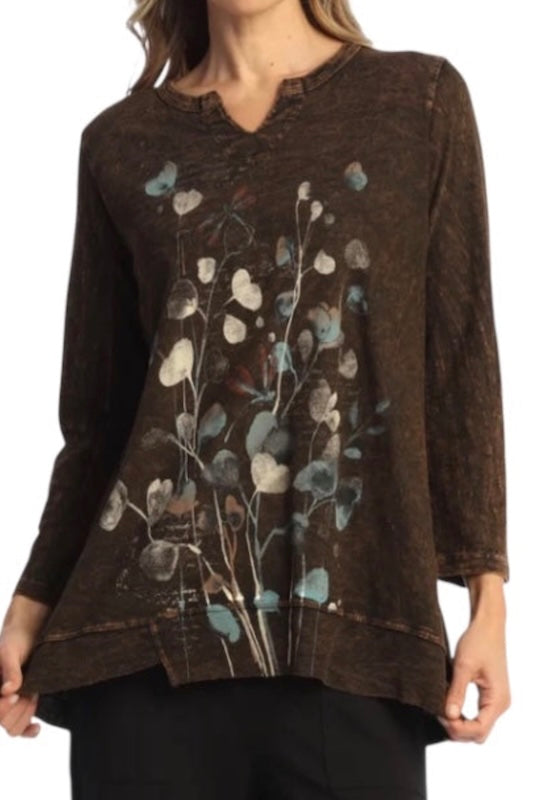 EARTHY ELEGANCE MARISOL MINERAL WASHED COTTON TUNIC