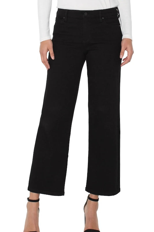 LIVERPOOL STRIDE CROP WIDE LEG