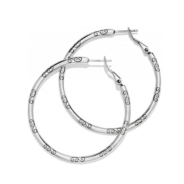 Large Earring Charm Hoops