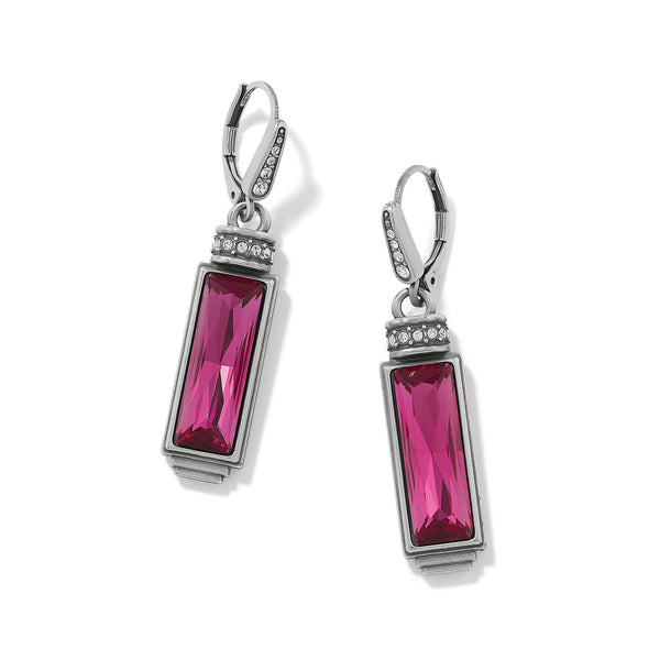 Meridian Aurora Baguette Leverback Earrings
