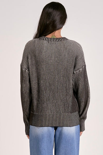 LAYER-FRIENDLY RIBBED CREWNECK SWEATER