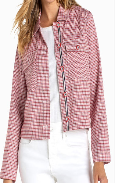 DAY-TO-NIGHT LIVERPOOL SHACKET WITH FLAP POCKETS