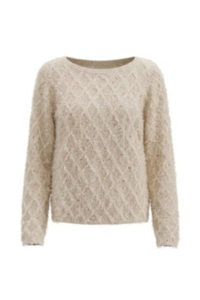 Liverpool feather yarn boatneck sweater
women's sparkle pullover sweater
paillette embellished sweater women
cozy boatneck sweater with sequins
Liverpool Los Angeles knitwear
tonal diamond pattern sweater women
fluffy yarn sweater with metallic detail
women's long sleeve boatneck pullover
elegant casual sweater for fall
Liverpool sweater new arrivals women
