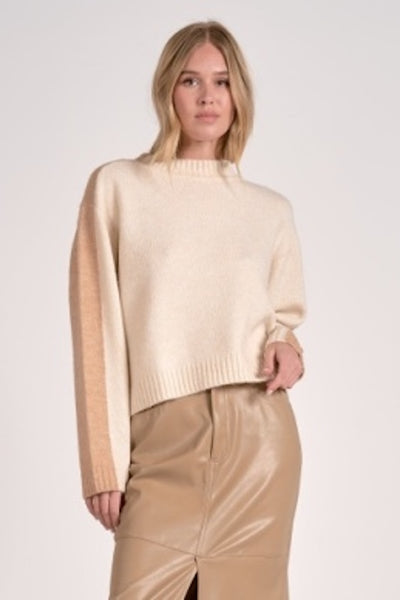 COZY AND STYLISH COLORBLOCK CREWNECK SWEATER