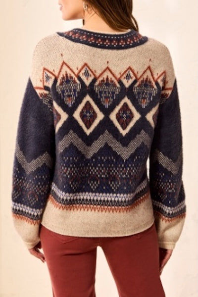 tribal fair isle sweater women
mock neck sweater fair isle pattern
geometric knit sweater navy blue
fair isle pullover sweater women
cozy mock neck sweater fall winter
tribal print knit sweater sapphire
fair isle sweater holiday outfit
women's relaxed fit knit sweater
fair isle mock neck pullover
boho geometric sweater women