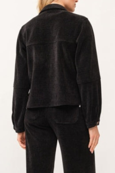 Back view of black Dear John Cropped Gina corduroy jacket;Dear John cropped Gina jacket
Dear John black corduroy jacket
women’s cropped black corduroy jacket
black cropped jacket for women
lightweight corduroy jacket
fine-wale corduroy jacket
women’s button-front corduroy jacket
black cropped fall jacket
cropped jacket with stretch fabric
versatile black jacket for layering