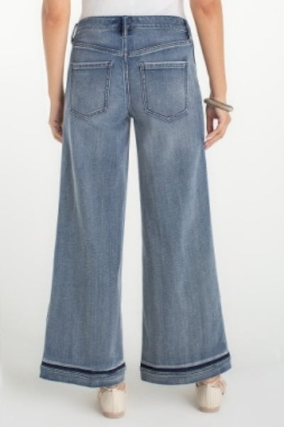 LIVERPOOL SUPER STRIDE WIDE LEG WITH SHADOW CUFF 30' INSEAM