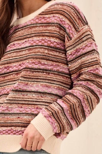 multi-tone textured stripe sweater women
contrast rib crew neck sweater pink
slightly cropped knit sweater women
drop shoulder textured sweater fall
boho stripe knit sweater women
Tribal M Nostalgia sweater
pink mocha striped knit pullover
relaxed fit cropped sweater women
artisan textured knit sweater fall
multi-color stripe crew neck sweater