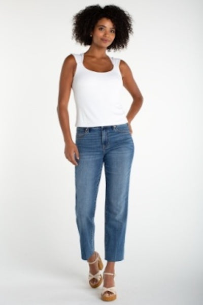 LIVERPOOL SLEEVELESS BUILT IN BRA KNIT TOP