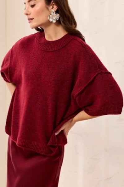 lofty knit crew neck sweater women
short sleeve knit sweater relaxed fit
dropped shoulder sweater women
raw edge knit sweater modern
elbow sleeve crew neck sweater
cozy breathable knit top women
layering knit sweater fall fashion
Tribal knit sweater short sleeve
recycled polyester sweater women
textured knit top dropped shoulder