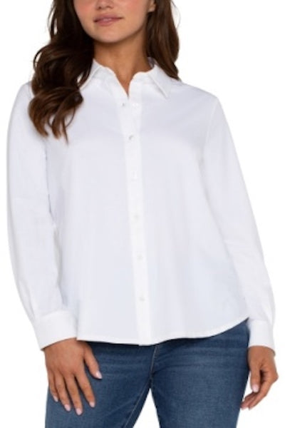 EFFORTLESSLY STYLISH AND CLASSIC LONG SLEEVE BUTTON FRONT SHIRT