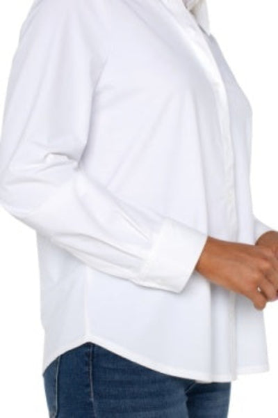 EFFORTLESSLY STYLISH AND CLASSIC LONG SLEEVE BUTTON FRONT SHIRT