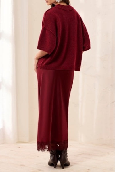 lofty knit crew neck sweater women
short sleeve knit sweater relaxed fit
dropped shoulder sweater women
raw edge knit sweater modern
elbow sleeve crew neck sweater
cozy breathable knit top women
layering knit sweater fall fashion
Tribal knit sweater short sleeve
recycled polyester sweater women
textured knit top dropped shoulder