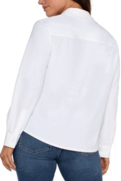 EFFORTLESSLY STYLISH AND CLASSIC LONG SLEEVE BUTTON FRONT SHIRT