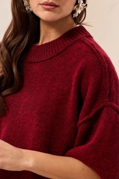 lofty knit crew neck sweater women
short sleeve knit sweater relaxed fit
dropped shoulder sweater women
raw edge knit sweater modern
elbow sleeve crew neck sweater
cozy breathable knit top women
layering knit sweater fall fashion
Tribal knit sweater short sleeve
recycled polyester sweater women
textured knit top dropped shoulder
