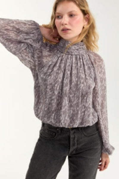 shirred mock neck top women
gray abstract print blouse
blouson sleeve mock neck top
Liverpool woven top women
long sleeve keyhole back blouse
lightweight printed top for work
gathered neck billowy sleeve top
women's gray printed blouse
high neck flowy top long sleeve
elasticized hem blouson top