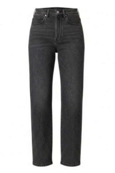  vintage black high-rise straight leg jeans with black heeled sandals, front view;vintage black high rise jeans
high rise straight leg jeans women
black straight leg jeans 30 inch inseam
Liverpool Maise jeans
washed black denim straight jeans
hidden button fly jeans women
flattering high waisted black jeans
vintage wash straight leg denim
women's black everyday jeans
high rise straight jeans size 2-12