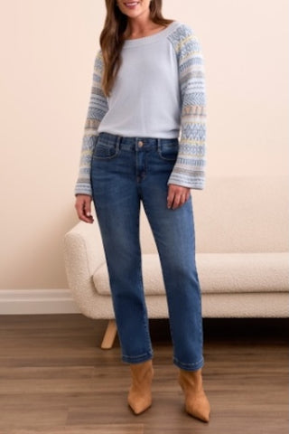 AUDREY HUGGING STRAIGHT CROP JEANS