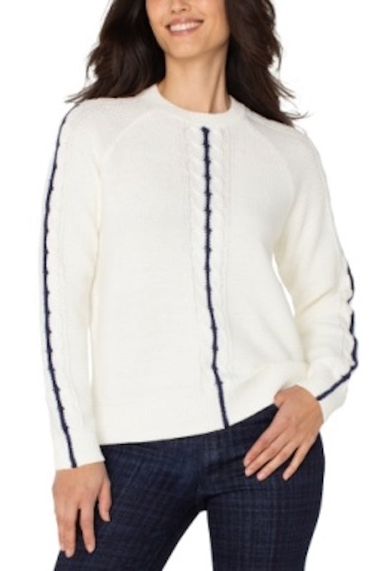 FALL ESSENTIAL LONG SLEEVE CREWNECK RAGLAN SWEATER