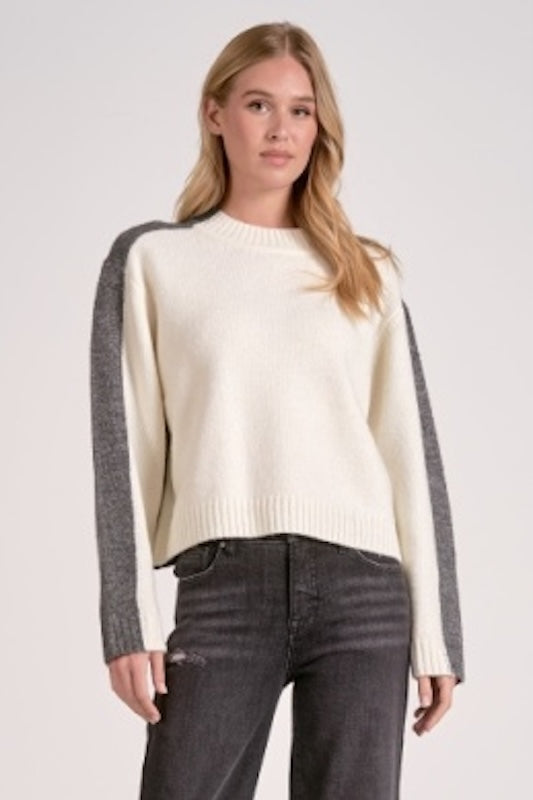 COZY AND STYLISH COLORBLOCK CREWNECK SWEATER