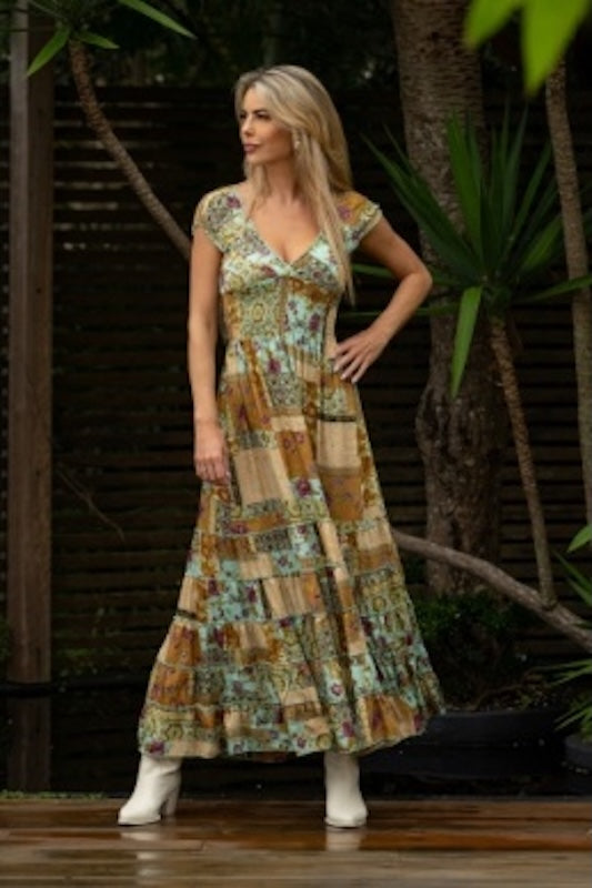 VINTAGE INSPIRED HARPER ROSA DRESS