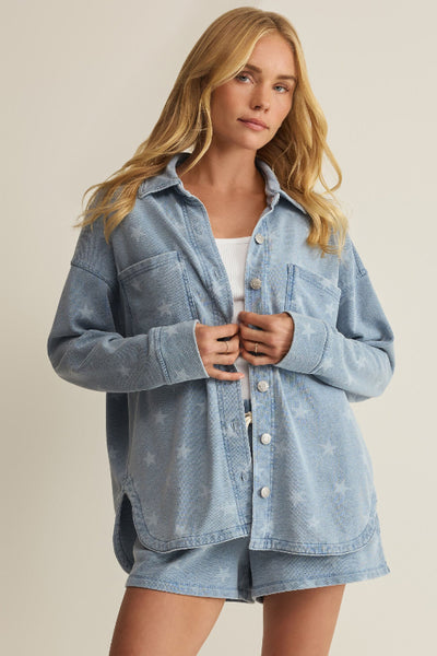 Z SUPPLY ALL DAY KNIT STAR JACKET