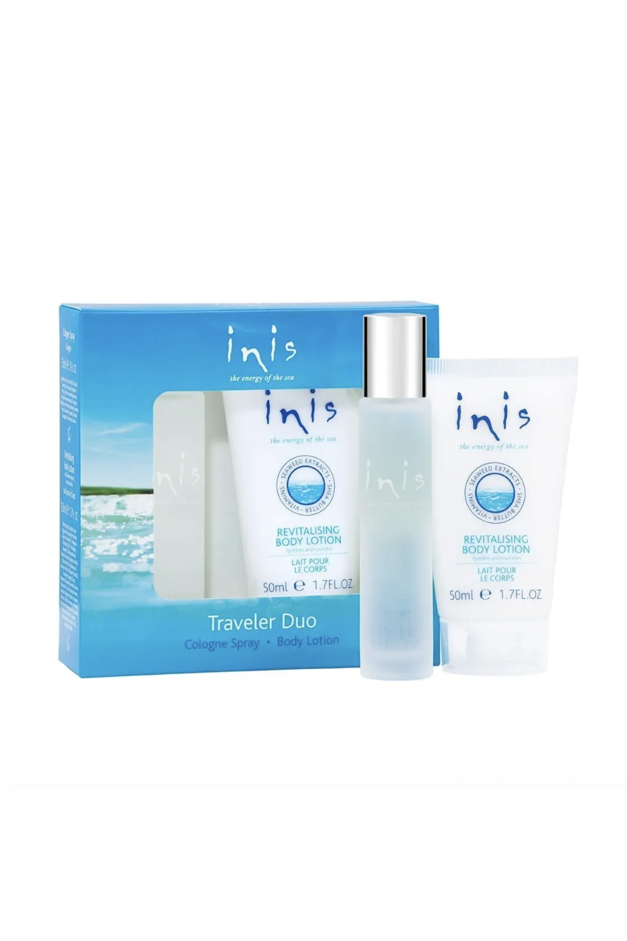 INIS FRAGRANCE TRAVELER DUO COLOGNE SPRAY & LOTION