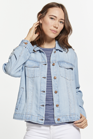 SOFT MINERAL WASH JACKIE DENIM JACKET